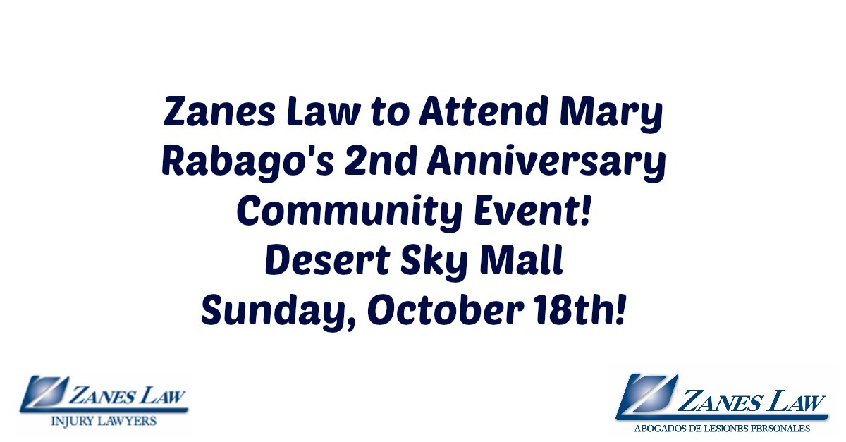 Zanes Law Partners with Mary Rabago at a Community Celebration!