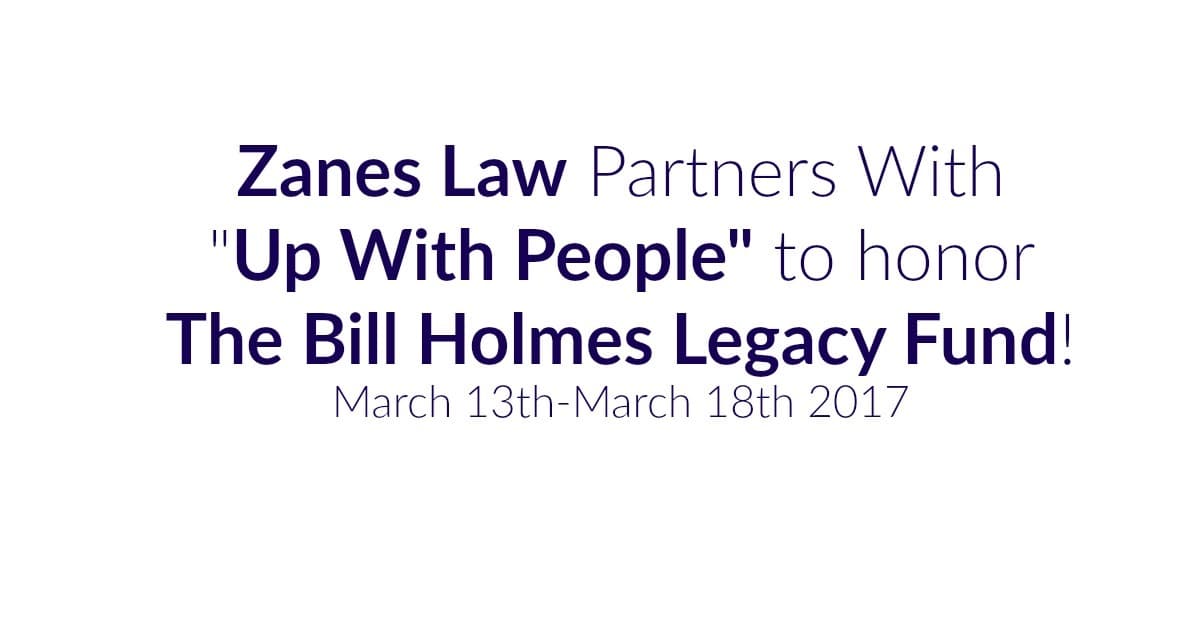 Zanes Law Partners With "Up With People"!